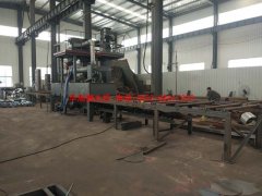 鋼管外壁拋丸清理機(jī)調(diào)試完成