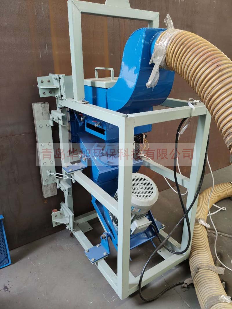 油罐外壁拋丸機(jī)發(fā)貨前試機(jī)現(xiàn)場(chǎng)