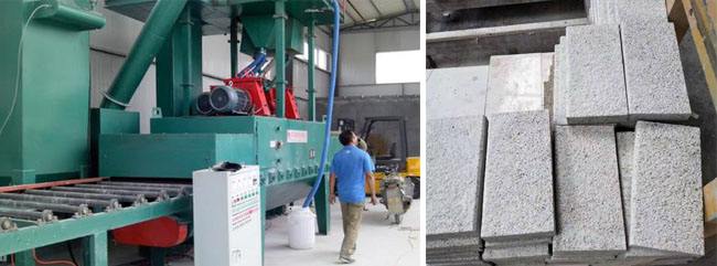 經(jīng)過(guò)拋丸后的石材效果對(duì)比